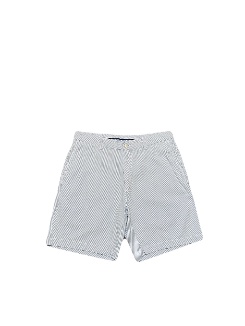 Peter Millar Crown Comfort Pinstripe Shorts Men’s Size 32 Inseam 8” Blue White
